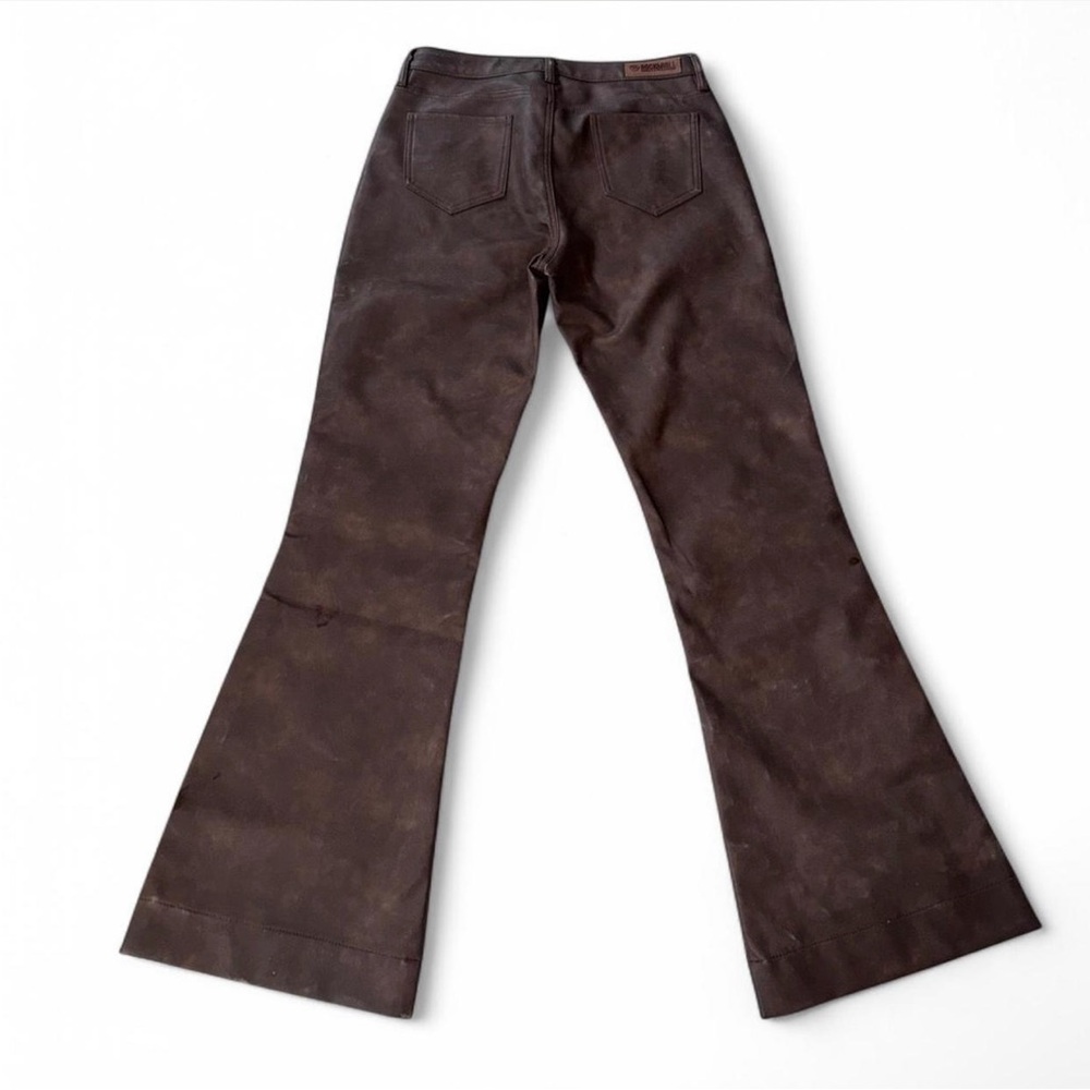 Rock & Roll Denim Brown High Waisted Flared Women's Pants 30x34 - Picture 2 of 2